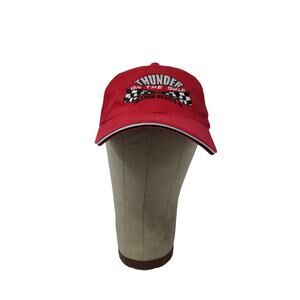 Thunder on the Gulf Orange Beach AL Alabama Strapback Hat Red Embroidered